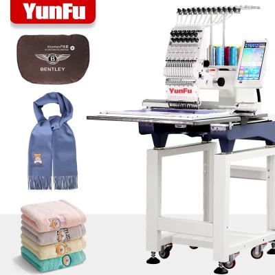 China 1000 SPM Single Head Flatbed Apparel Machines Programmable Hat/Shirt/Embroidery Machine e900 with Hat Feeder for sale