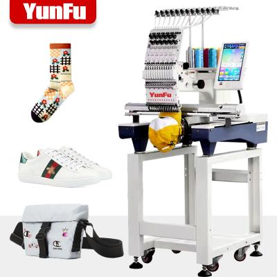 China Garment Shops High Speed ​​Single Head Embroidery Machine For Hat T Shirt Flat Embroidery for sale