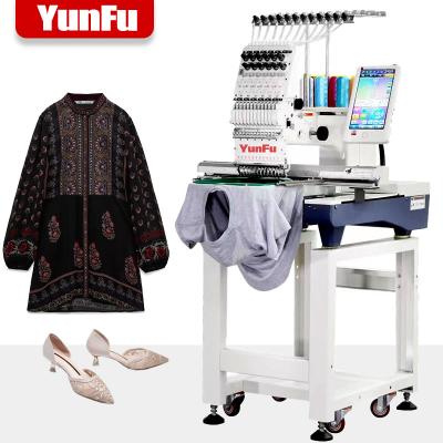 China Garment Shops Small Single Head Dahao Computer Embroidery Machine 3D Hat Shirts Embroidery Machine for sale