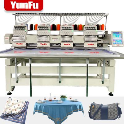 China Flat hat/shirt/tajima used embroidery machine computerized 4 heads flat clothing machines hat clothes embroidery machine for sale