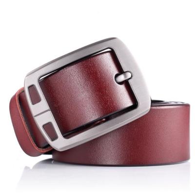 China High Quality Luxury Mens Belt Custom Business Scenes Cowhide Men Leather Belt for sale