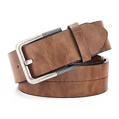 China Pants Boutique Mens Belt Pin Buckle Webbing Canvas PU Contact Men Casual Thin Belt for sale