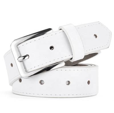 China Wholesale Fashion.Casual Women Belt Lady Industrial Cavity Buckle Pin Alloy Holes Women Leather Casual Belt for sale