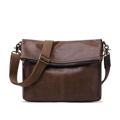 China Fashion Casual Men's Shoulder Bag Waterproof Men's Multifunctional Leather Shoulder Bag New for sale