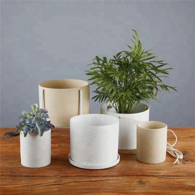 China Indoor Garden Elegant Graceful Outdoor Decoration Surface Frosting Ceramic Flower Pot / Home Decor Pots For Plants for sale