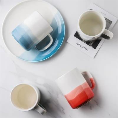 China Viable New Products Wholesale Cheap Fancy Shade Design Wedding Decor Coffee Tea Sets Porcelain Mug/Ceramic Mug Home Decoration for sale