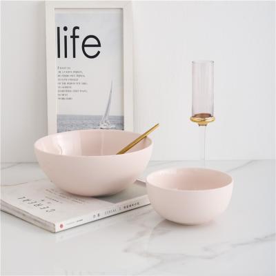 China Viable Matte Outdoor Hot Sale Dinnerware Sets Modern Unique Color Clay Ware Salad Bowl for sale