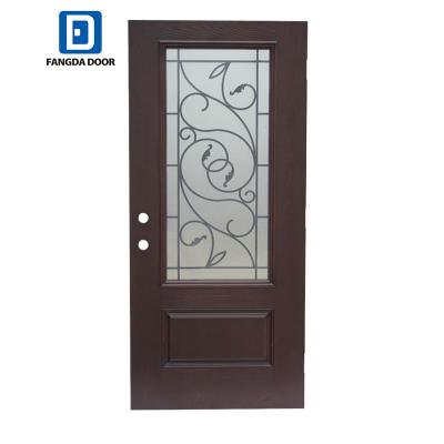 China 2020 Hot Sale Germany Factory Price Porcelain Fiberglass Modern Interior Door Luxury Home Doors for sale