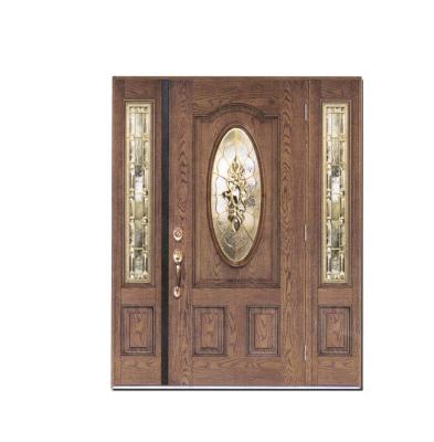 China Fangda Modern Villa Exterior Fiberglass Premium Single and 2 Sidelites Fairy Door for sale