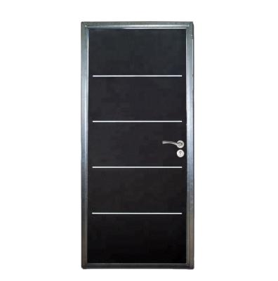 China Fangda China Waterproof Factory Top Sale Steel Door With Door Handle Entry Doors for sale