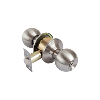 China ET/BK/PS/ST Factory Wholesales Knob Lock Stainless Steel Entry Privacy Passage Round Round Lock Cylindrical Hotel Knob Ball Knob Home Lock for sale