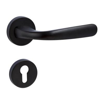 China Wholesale Custom Home Magnetic Mute Solid Wood Slot Aluminum Zinc Alloy Stainless Steel Bedroom Interior Door Lock Door Handle Easy Installation for sale