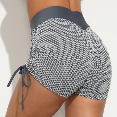 China 2021 New Arrived Tik Tok Fashion Summer Women's Breathable High Waist Print Yoga Booty Shorts Legging Shorts High Quality for sale