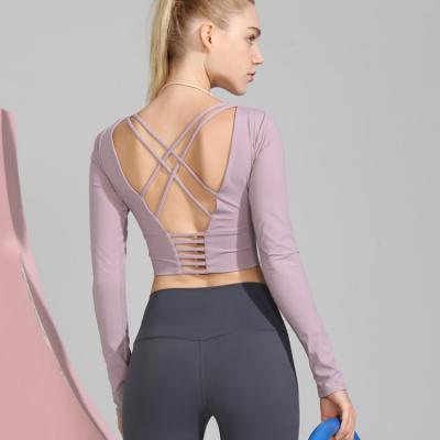 China Long Sleeved Breathable Full Sets Womens Yoga Tank Top Women Activewear Set Yoga Wear for sale