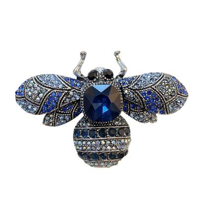 China Customized Beautiful Cute Rhinestone Crystal Honey Bee Alloy Brooch For Wholesale for sale