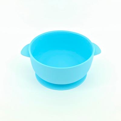 China New Arrival Silicone Baby Bib Bowl Eco-friendly Non-Toxic Strong Suction Modern Feeding Dish for sale