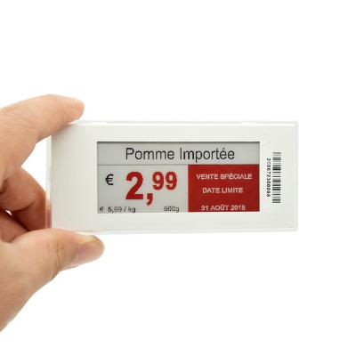 China New Supermarket Shelf Electronic Digital Talkers Price Wireless Ink Display 103*47*16mm for sale