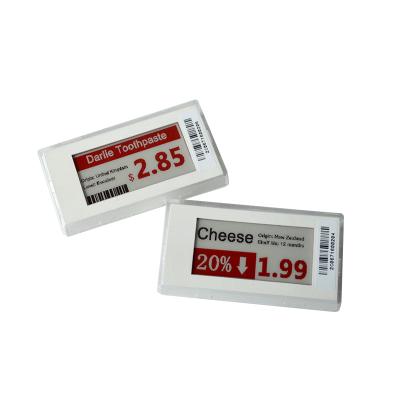 China ABS E-Electronic E-Paper Display 2.1inch 3 Colors Shelf Label Paper Shelf Display for sale