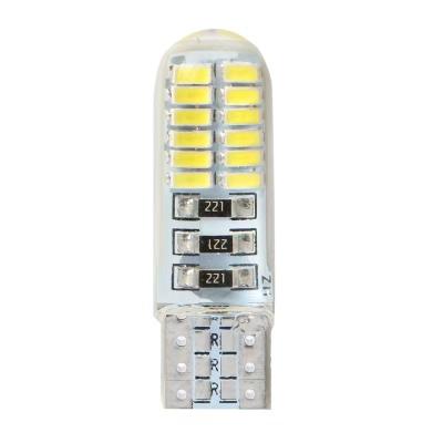 China Always bright 168 3014 24SMD LED circuit board+silicone silicone bulbs T10 W5W 194 silica gel auto bulbs car corner lights lamp width for sale