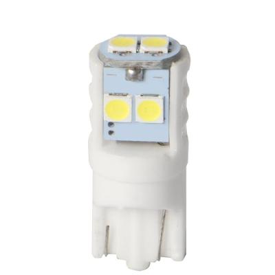 China Factory Direct Ceramic 3030 Chip 6SMD White Reading Light W5W DC 12V Led Bulb T10 LED Dome Light for sale