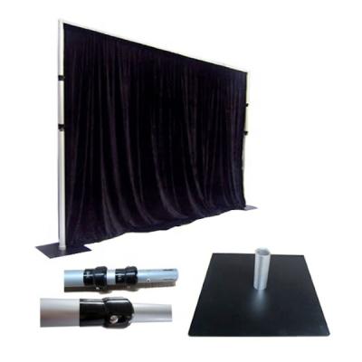 China Wedding Telescopic Aluminum Curtain Pipe In Backdrop Drape Rack for sale