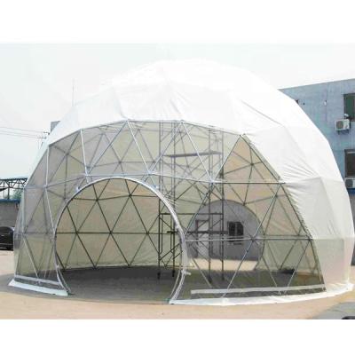 China 8 Meter Diameter Domo Geodesico Geodome Marquee UV-Resistant Waterproof Shelter Tent With Cafe For Backyard Event for sale