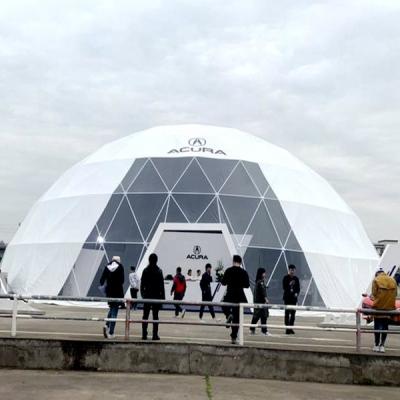 China 20m UV - Resistant Waterproof Half Round Structure Geodesic Dome Tent For Event for sale