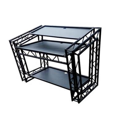 China Aluminum Bar Night Bar Double Frame DJ Table Booth for sale