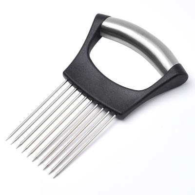 China High Quality Viable Universal Metal Tomato Stainless Steel Onion Needle Multifunctional Needle Slicer Slicer for sale