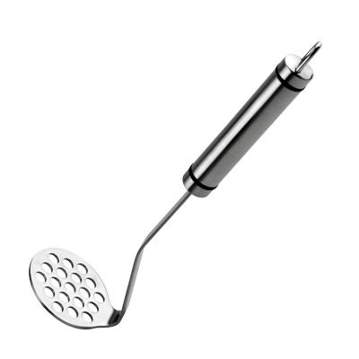 China Sustainable Kitchen Instrument Potato Press Grinding Crushed Colander Draining 304 Stainless Steel Spoon for sale