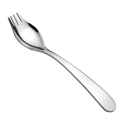 China Sustainable portable multifunctional metal material spoon and fork of stainless steel in one for sale