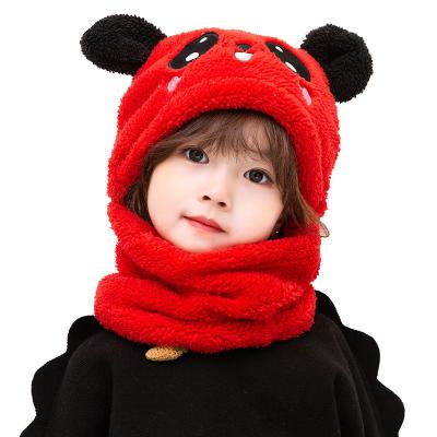 China COMMON Winter Kids Hats Plus Fleece Kids Cartoon Hat Boys Girls Hat Scarf Thicken Hats Photography Baby Newborn Stuff for sale