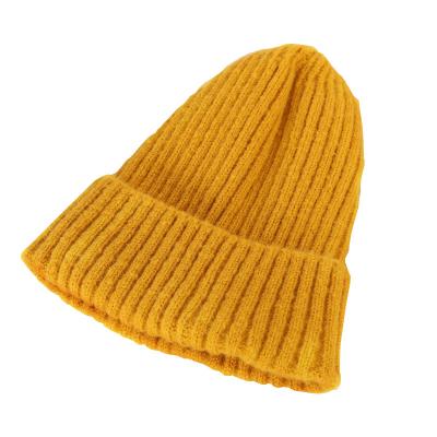 China COMMON Adult Autumn Winter Warm Hat Fashion Knitted Hats All-match Beanies Caps 13 Colors For Women Men for sale