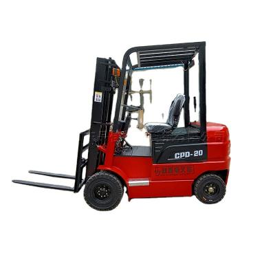 China Hotels 2T 3M Forklift Truck 4-Pivot Balanced Electric Forklift Tower Forklift for sale