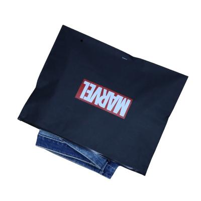 China Custom Logo Plastic Bag Black Moisture Proof for sale