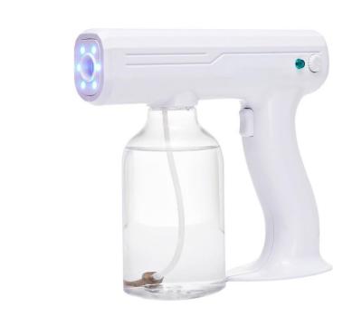 China High Spray Effect 2021 New Design 10W Blue Led Light Anion Nano Sterilizer Disinfents Smoke Fog Machine Spray Guns Power Spray Gun for sale