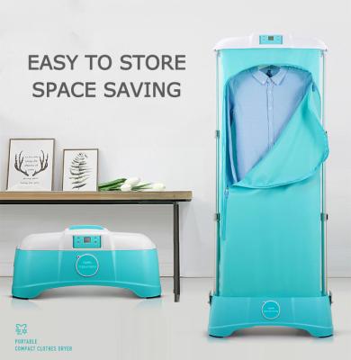 China Hot Selling Household Baby Blue Green Pink Remote Control Multifunctional Clothes Shoes Portable Small Hot Air Cloth Dryer for sale