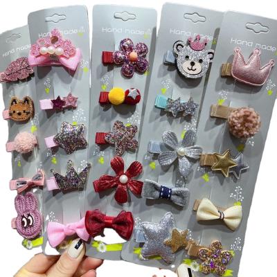 China Korean Style Environmental Friendly Hot Selling Children's Hairpin Cute Princess B B Female Cute Clip Broken Hair Clip For Girl Hair Accessories for sale