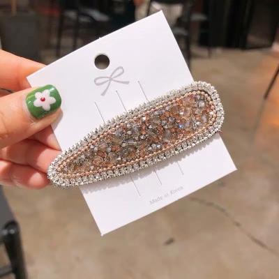 China Environmentally friendly rhinestone side clip rhinestone rhinestone side clip factory direct selling Korea CIA factory style hot shots cut elegant and cute fairy b b clip hair accessories for sale