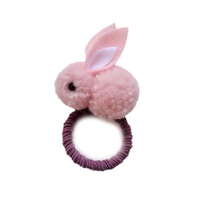 China Environmental Friendly Factory Direct Sales Wholesale Cheap Korea Style Cut Plush Rabbit Ears Hair Ties Platypus Hair Clips For Kids Hair Accessories for sale