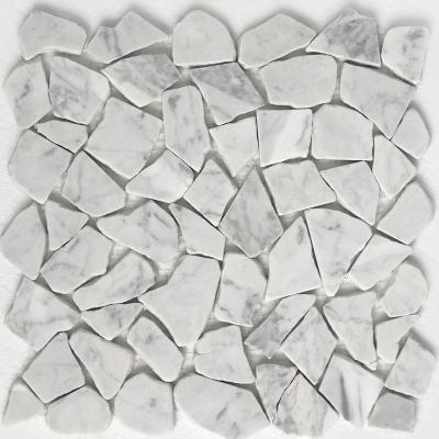 China Rural Outdoor Stone Floor And Wall Marble Mosaic Tiles for sale