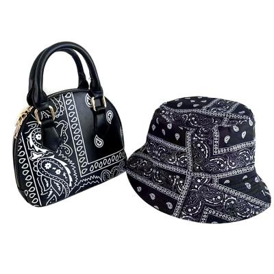 China Fashion Kaijie Fashion Bandana Clips Bag Clutch Handbags Ladies Bags And Purses With The Same Kind Hat for sale