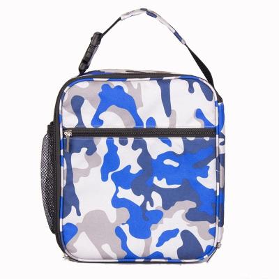 China Kaijie 2021 waterproof oxford handled portable lunch cooler bag for wholesale with camouflage printing for sale