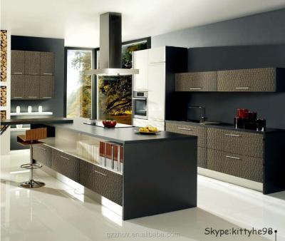 China Modern Home Supply Espreso Kitchen Cabinets With European Standard for sale