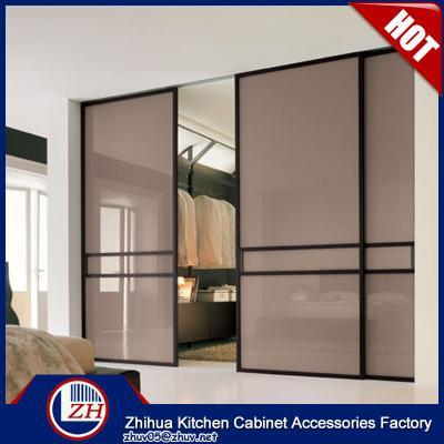 China Anti-scratch Laminate Bedroom Wardrobe Designs Sliding Wardrobe Door Roller for sale