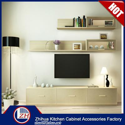 China Anti-scratch Modern Living Room TV Cabinet Wooden LCD TV Cabinet Designs for sale