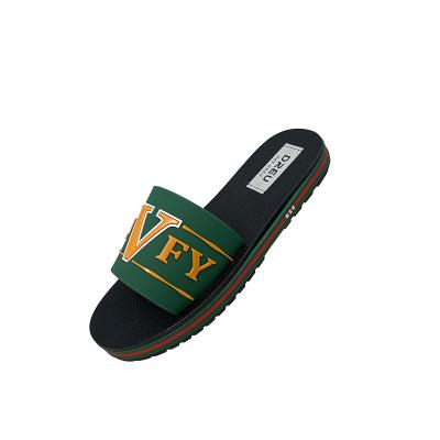 China CUSHIONING Logo Eva Durable Female Slides Summer Wholesale Custom Beach Walk Slippers For Women Men for sale