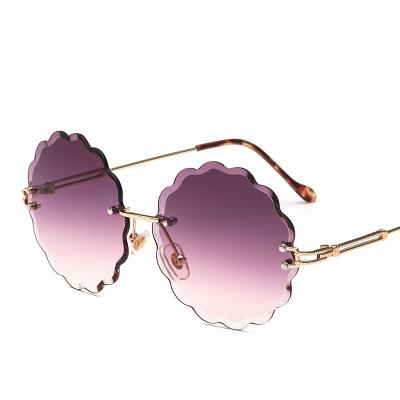 China Fashion Round Sunglasses VASHAP 6535 Big Frame Fashion Sunglasses 2021 Custom New Metal Shades Vintage Glass Sun Glasses Women Men Designer Uv400 for sale