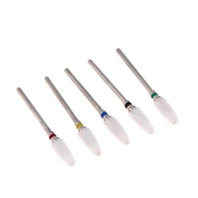 China Durable Burr File Manicure Pedicure Guarantee Quality Ceramic Nail Drill Bit Set for sale