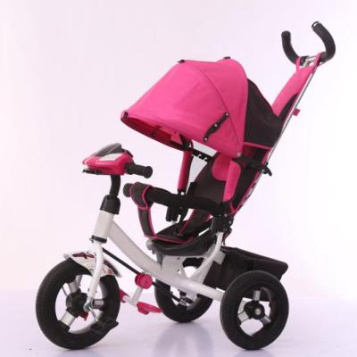 China Newest safety 3 wheel push tricycle tricycle kids pedal folded frame rear seat kids tricycle kids for sale